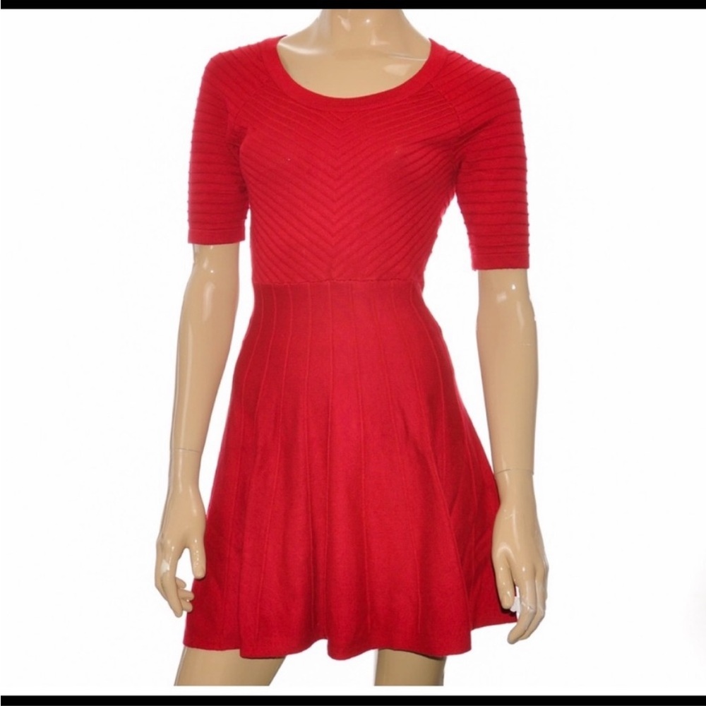 Candies red sweater dress